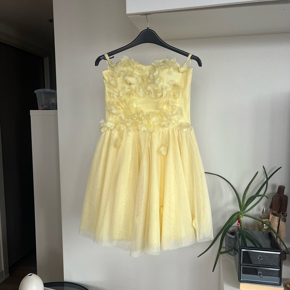 Topshop Sleeveless Babydoll Formal Prom sleeveless Baletcore Mini Dress Sz 6